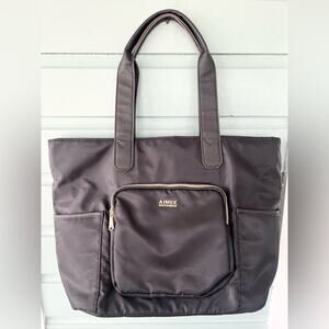 Aimee kestenberg Lisbon tote bag black nylon travel bag diaper bag carry on